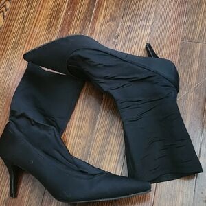 Elegant Black Women's Heeled Boots